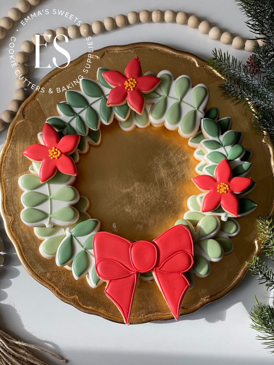 Holiday Wreath Platter 4pc cutter set – Emma's Sweets