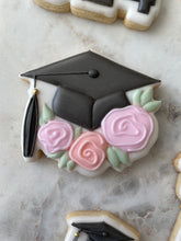 Load image into Gallery viewer, Graduation Hat With Flowers
