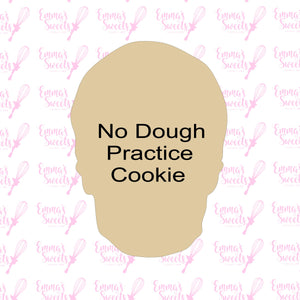 "NO DOUGH" Practice Cookie - Scary Skull