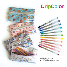 Load image into Gallery viewer, 12 Gourmet Markers with Pouch by Dripcolor