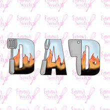 Load image into Gallery viewer, DAD w/BBQ Tools Three Letter Set