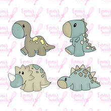 Load image into Gallery viewer, Baby Dinosaur 4 Cutter Set