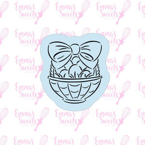 Easter Basket With Bow Cookie Cutter