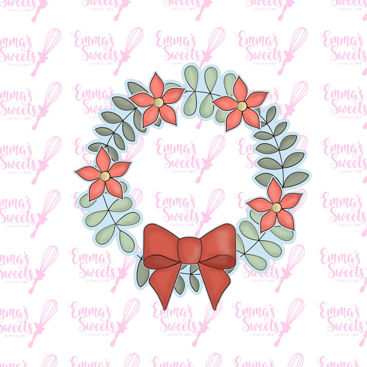 Holiday Wreath Platter 4pc cutter set – Emma's Sweets