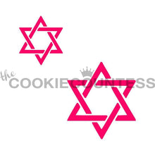 Load image into Gallery viewer, Star of David 2 sizes Stencil