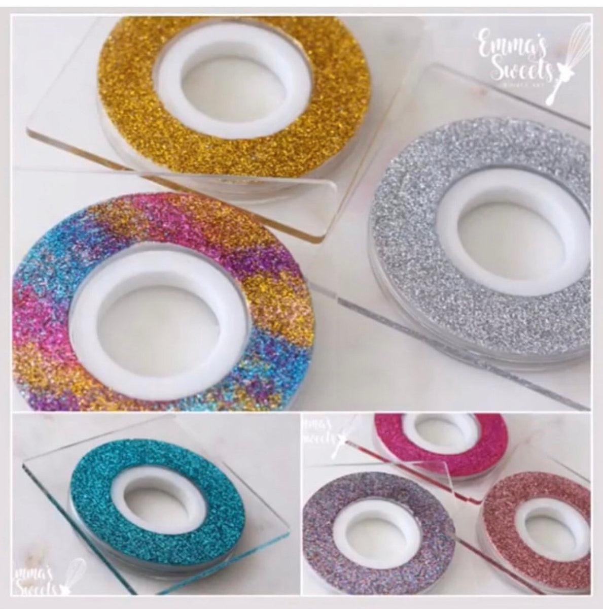 Mini Glitter Decorating Turntables