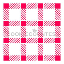 Load image into Gallery viewer, 2 Piece Buffalo Plaid Stencil