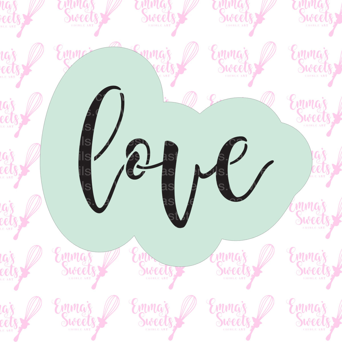 Love Script Cutter For West Coast Stencil Emma's Sweets