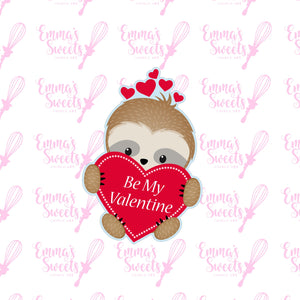 Sloth With Hearts 1