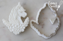 Load image into Gallery viewer, Unicorn with Florals and Stamp Set