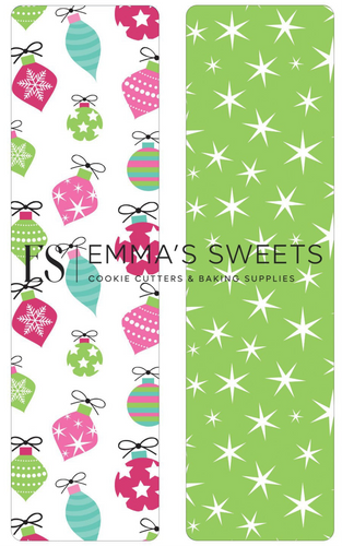 Ornaments and Stars - Tall Greaseproof Backers
