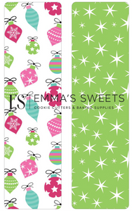 Ornaments and Stars - Tall Greaseproof Backers