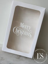 Load image into Gallery viewer, Merry Christmas WHITE GLOSS (smaller size) -Box Decals