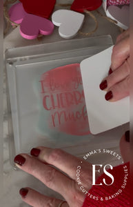 Sweet Stencil Holder for Cookie Decorating