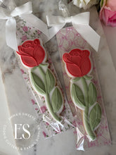 Load image into Gallery viewer, Long Stem Rose Flower Plaque 2