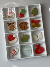 Load image into Gallery viewer, 12 pc Christmas Mini Cookie Cutters for ADVENT CALENDAR