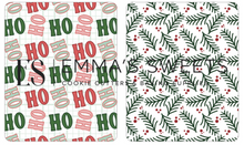 Load image into Gallery viewer, HO HO HO -3.625" x 4.5" Small Square Backers (JUST IN!)