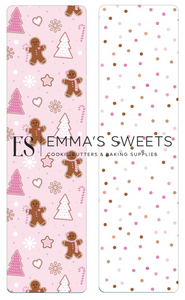 Pink Gingerbread - Tall Greaseproof Backers