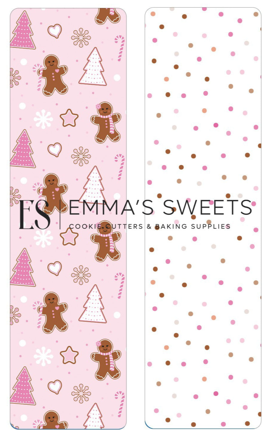 Pink Gingerbread - Tall Greaseproof Backers