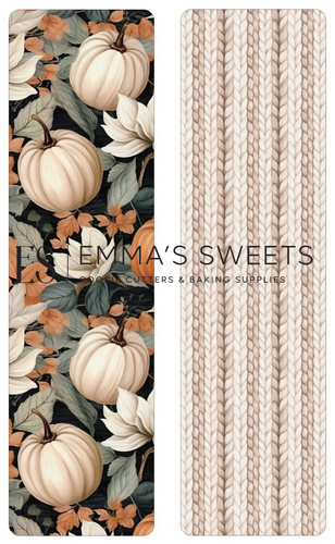 Cozy Fall Pumpkins - Tall Greaseproof Backers