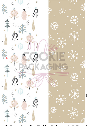 Greaseproof Backer – Holiday Snowflakes – 9.5” x 2.625” (coming soon)