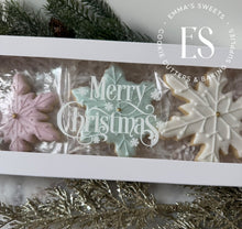 Load image into Gallery viewer, Merry Christmas WHITE GLOSS -Box Decals (JUST IN!)