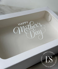 Load image into Gallery viewer, Happy Mother's  Day-  WHITE GLOSS -Box Decals