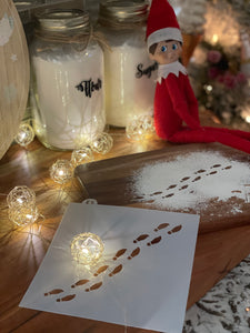 Elf Foot Prints Stencil