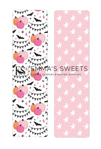 Pink Pumpkins and Stars - Tall Greaseproof Backers (NEW!)