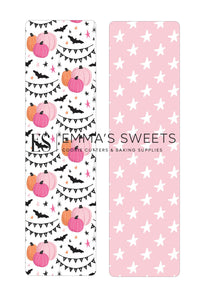 Pink Pumpkins and Stars - Tall Greaseproof Backers (NEW!)