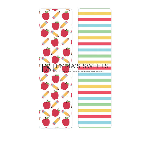 Apples and Stripes - Tall Greaseproof Backers (JUST IN!!)