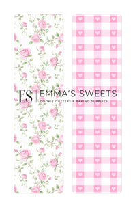 Pink Roses- Tall Greaseproof Backers (JUST IN!!!)
