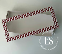Load image into Gallery viewer, Candy Cane Striped Box - 12" x 5" x 1.5" (JUST IN!)