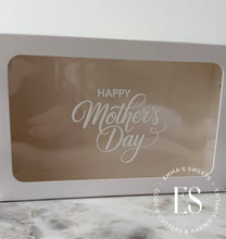 Load image into Gallery viewer, Happy Mother's  Day-  WHITE GLOSS -Box Decals