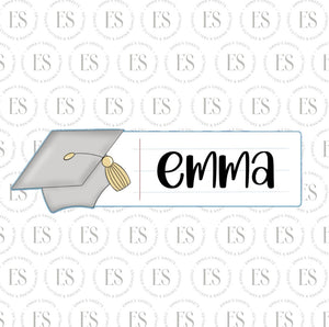 Long Classroom Grad Hat Plaque