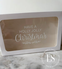 Load image into Gallery viewer, Have a Holly Jolly Christmas-  WHITE MATTE -Box Decals