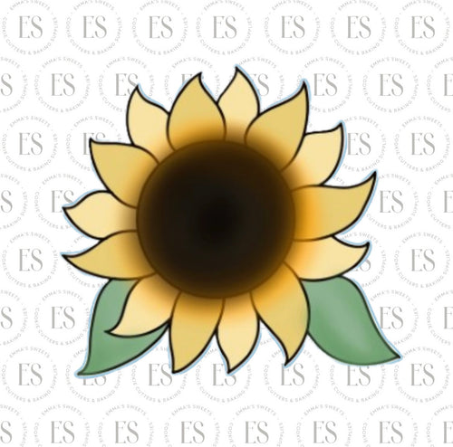 Sunflower With Leaves