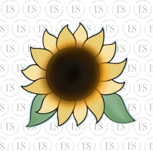 Sunflower With Leaves