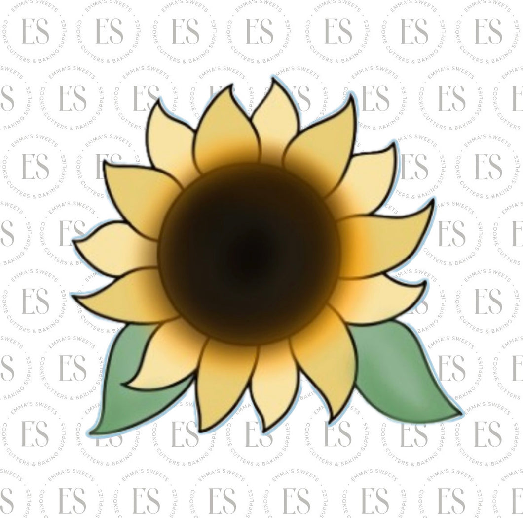 Sunflower With Leaves