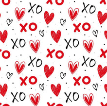 Load image into Gallery viewer, Red and Black Hearts Box 12&quot; x 5&quot; x 1.5&quot;