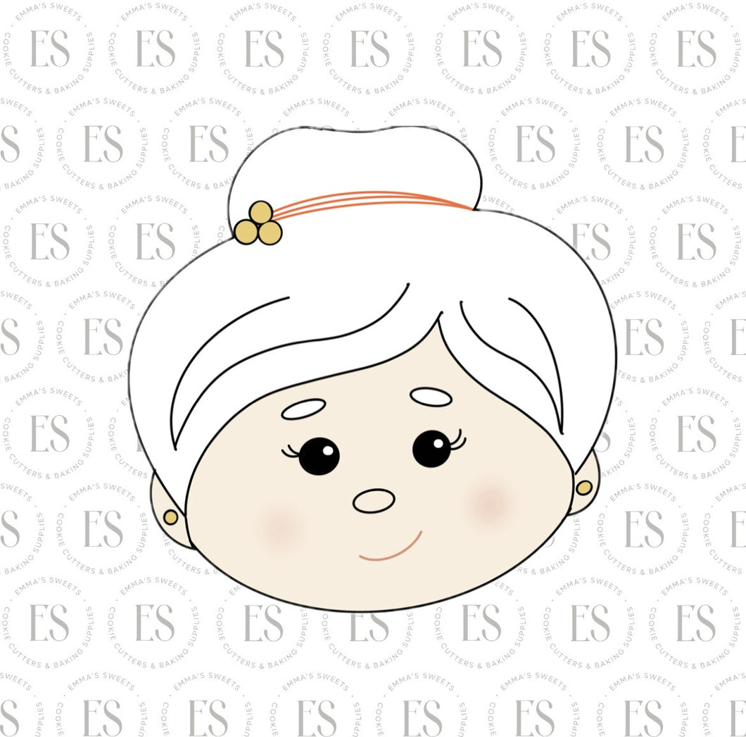 Mrs Claus Face 2 **new sizes added**