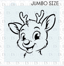 Load image into Gallery viewer, Rudolph The Reindeer Stencil (JUMBO SIZE)