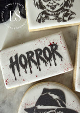 Load image into Gallery viewer, Dripping Horror Script Stencil