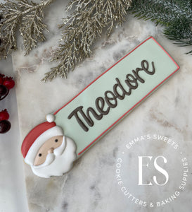Long Santa Face Plaque