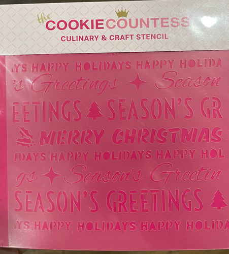 Holiday Sayings Stencil