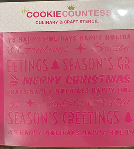 Holiday Sayings Stencil