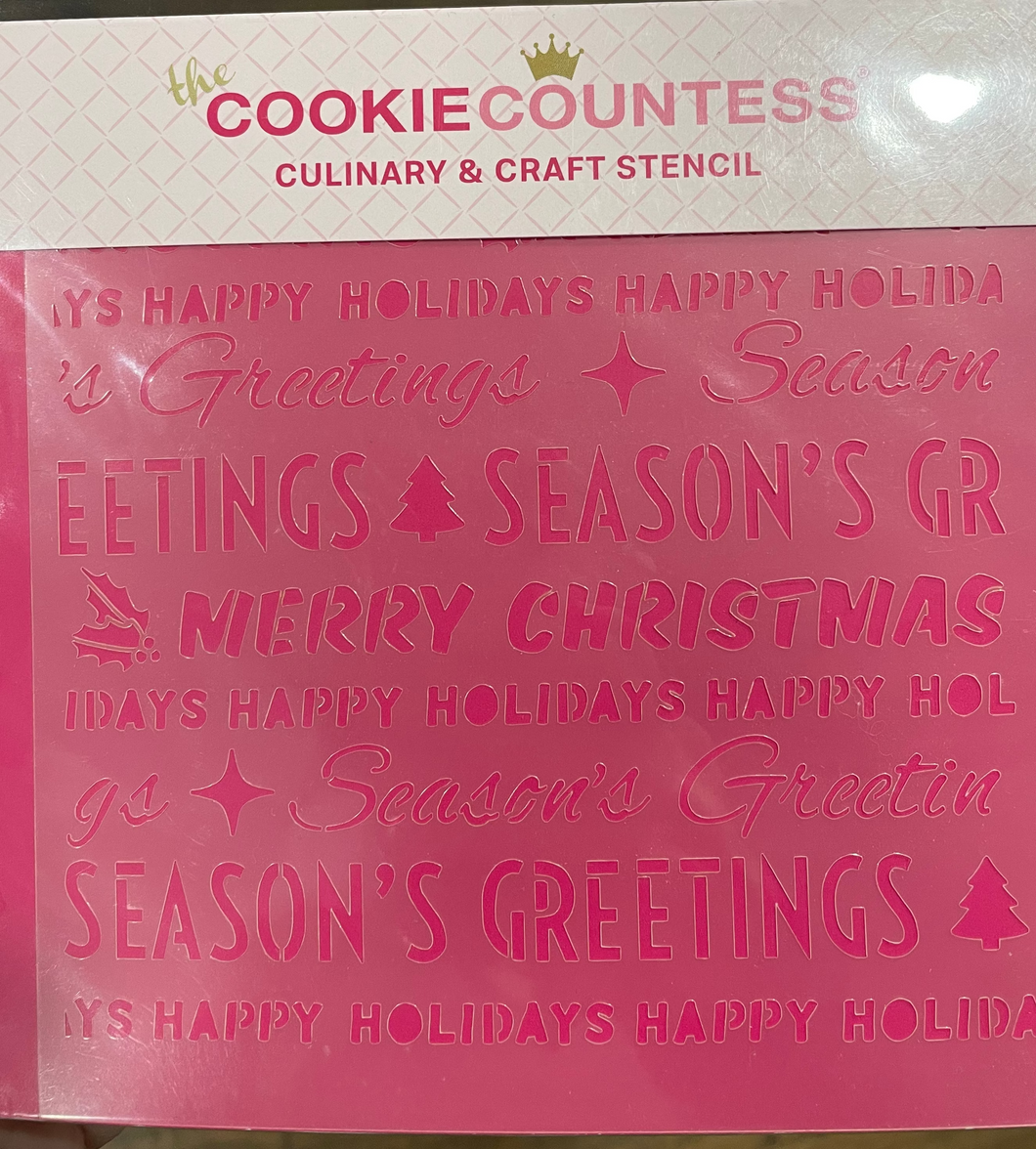 Holiday Sayings Stencil
