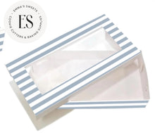 Load image into Gallery viewer, Blue Stripes Box 12&quot; x 5&quot; x 1.5&quot;