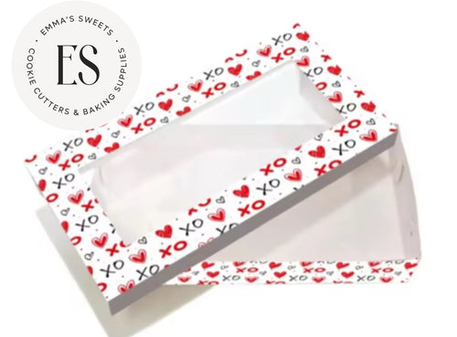 Red and Black Hearts Box 12