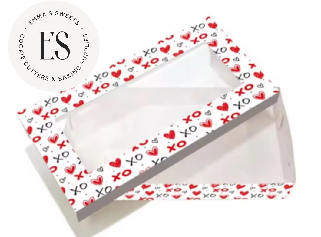 Red and Black Hearts Box 12